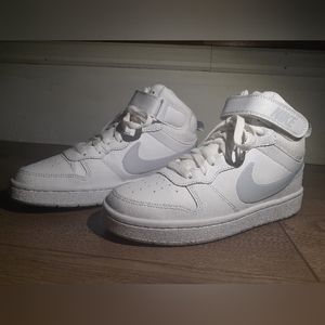 Nike Court Borough Mid 2, 5 youth, white/aura summit white